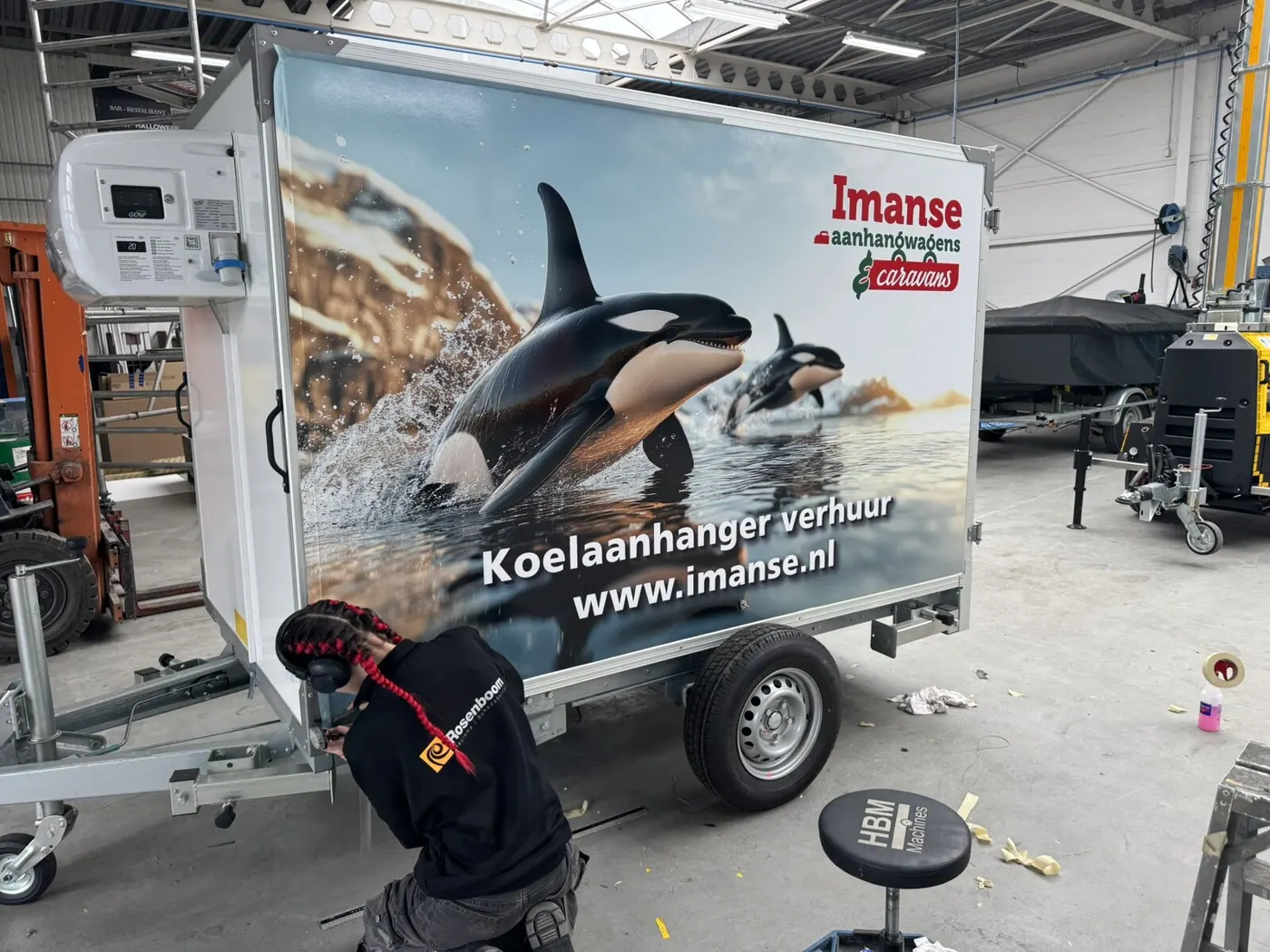 Imanse Aanhangwagens & Caravans — Aanhanger reclame