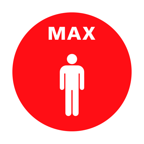 Sticker Max 1 persoon